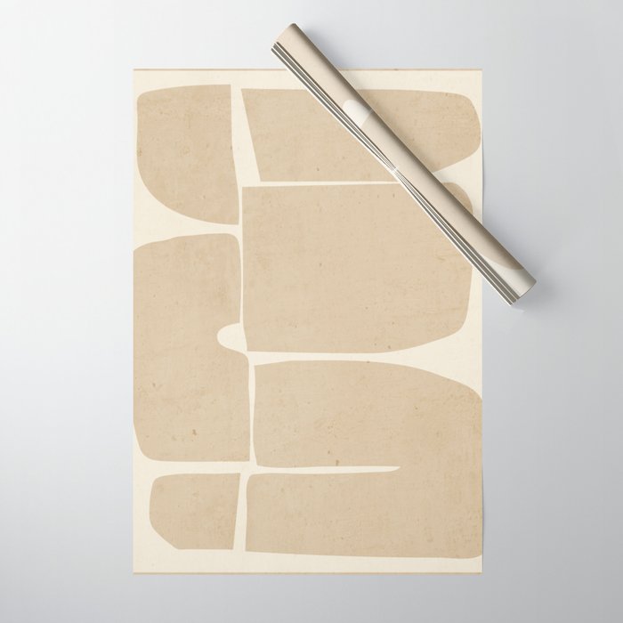 Modern Abstract Minimal Shapes 215 Wrapping Paper Gallery Image 1