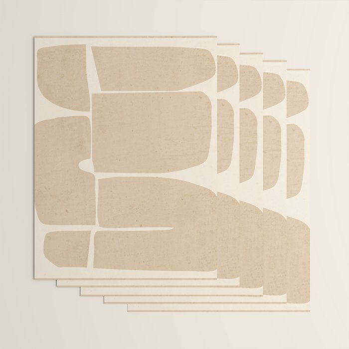 Modern Abstract Minimal Shapes 215 Wrapping Paper Gallery Image 3