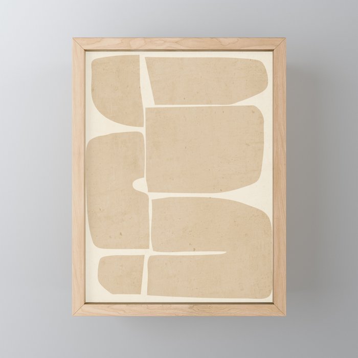 Modern Abstract Minimal Shapes 215 Mini Art Print Gallery Image 1