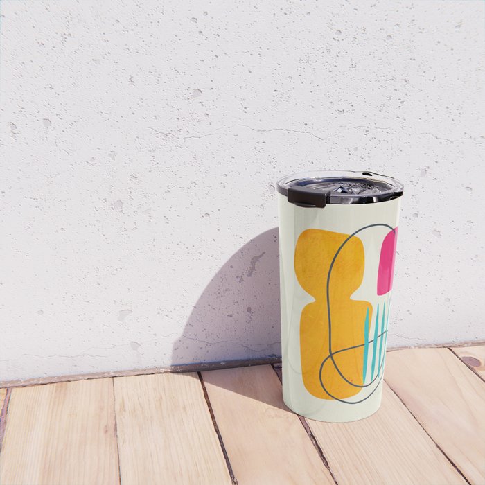 Mid Century Abstraction Travel Mug Gallery Image 4