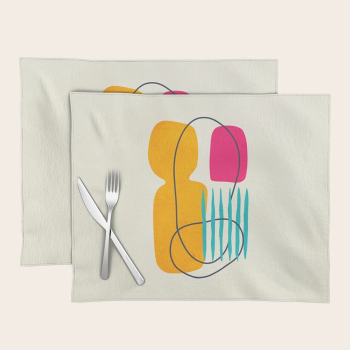 Mid Century Abstraction Placemat Gallery Image 1
