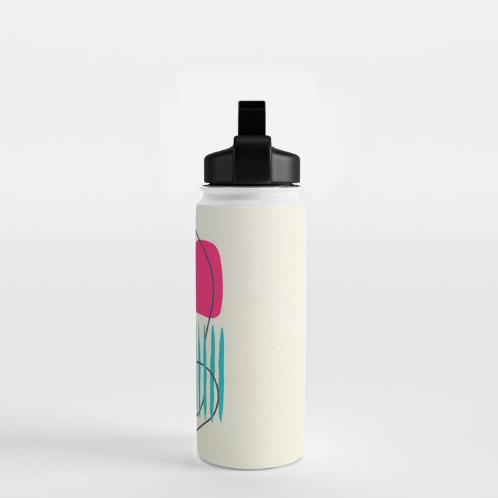 Mid Century Abstraction Water Bottle Gallery Image 2