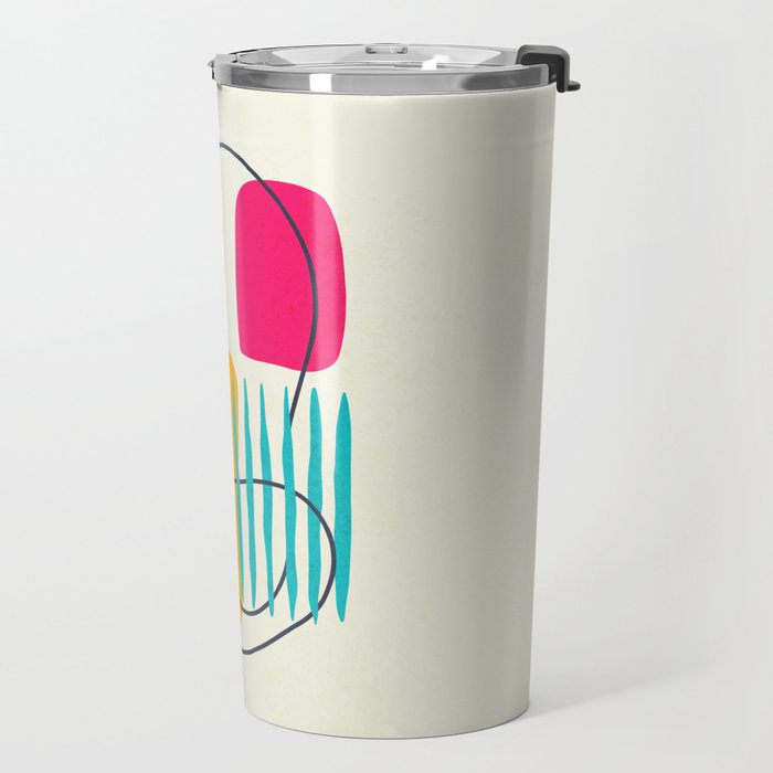 Mid Century Abstraction Travel Mug Gallery Image 2