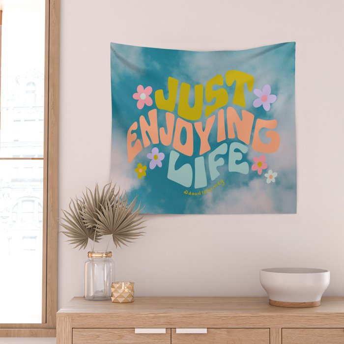 Just Enjoying Life Wall Tapestry Gallery Image 2
