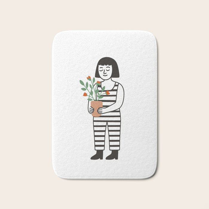 Nurture in Bloom Bath Mat Gallery Image 1