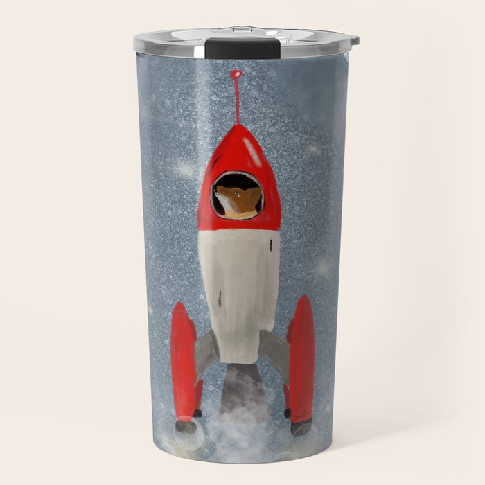 fox goes to the moon Travel Mug Gallery Image 1