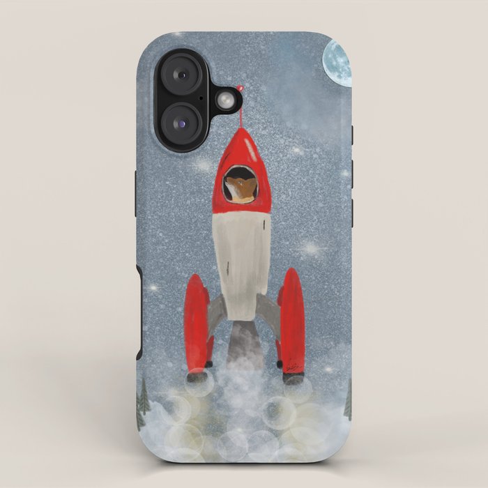 fox goes to the moon iPhone Case Gallery Image 1