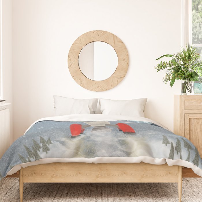 fox goes to the moon Duvet Cover Gallery Image 3