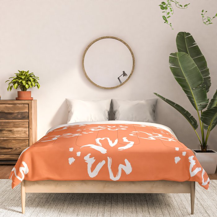 Tropical summer flower pattern art Comforter Gallery Image 3
