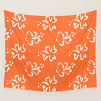 Tropical summer flower pattern art Wall Tapestry Gallery Image 4
