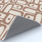 Midcentury Modern Piquet Inspired by PANTONE 17 1230 Color of the Year Mocha Mousse Rug Gallery Image 4