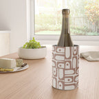 Midcentury Modern Piquet Inspired by PANTONE 17 1230 Color of the Year Mocha Mousse Wine Chiller Gallery Image 4