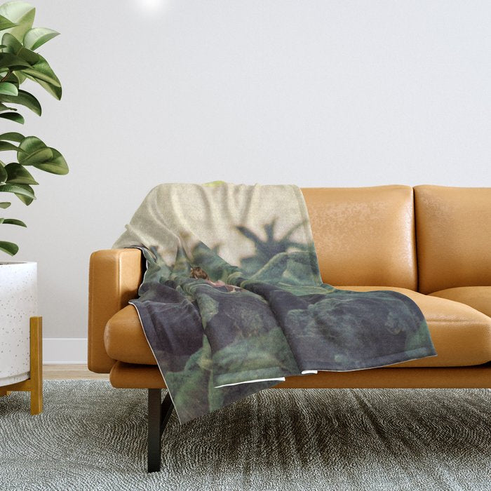 Leaves Throw Blanket Gallery Image 1