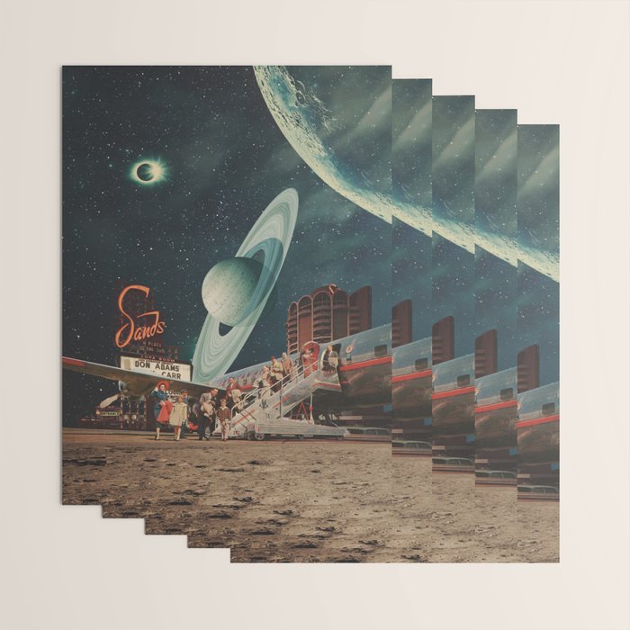 a Postcard from year 2348 Wrapping Paper Gallery Image 3