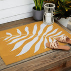 Wild Ferns: Tulip Yellow Edition Outdoor Rug Gallery Image 2