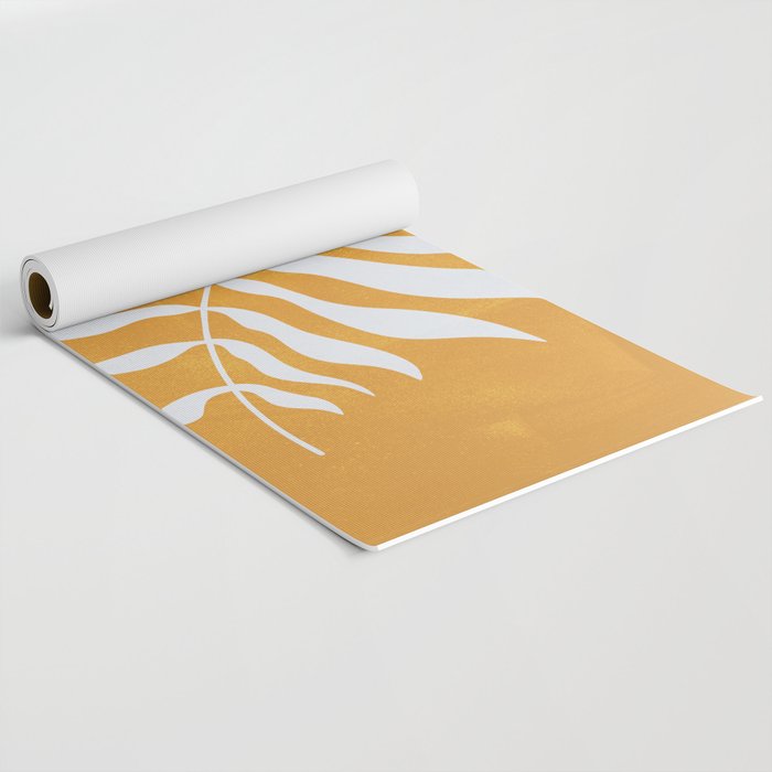 Wild Ferns: Tulip Yellow Edition Yoga Mat Gallery Image 2