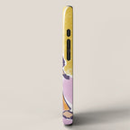 Woman wearing yellow pajamas iPhone Case Gallery Image 2
