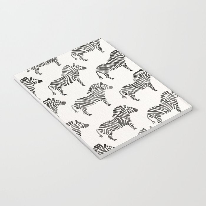 Zebras - Black & White Palette Notebook Gallery Image 3