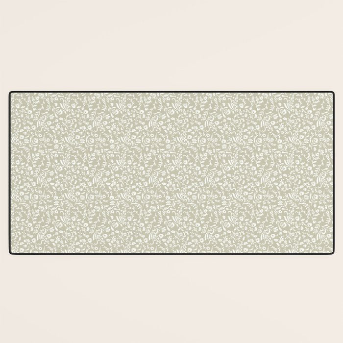 Ditsy Toile Floral - Sage Desk Mat Gallery Image 3