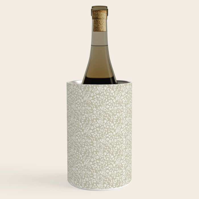Ditsy Toile Floral - Sage Wine Chiller Gallery Image 1