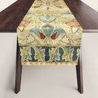 William Morris Antique Redcar Persian Floral Table Runner Gallery Image 1