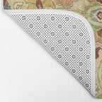William Morris Antique Redcar Persian Floral Bath Mat Gallery Image 2