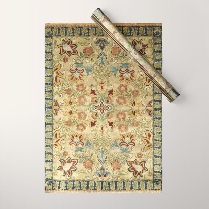 William Morris Antique Redcar Persian Floral Wrapping Paper Gallery Image 1