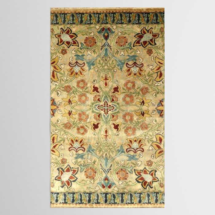 William Morris Antique Redcar Persian Floral Tablecloth Gallery Image 2
