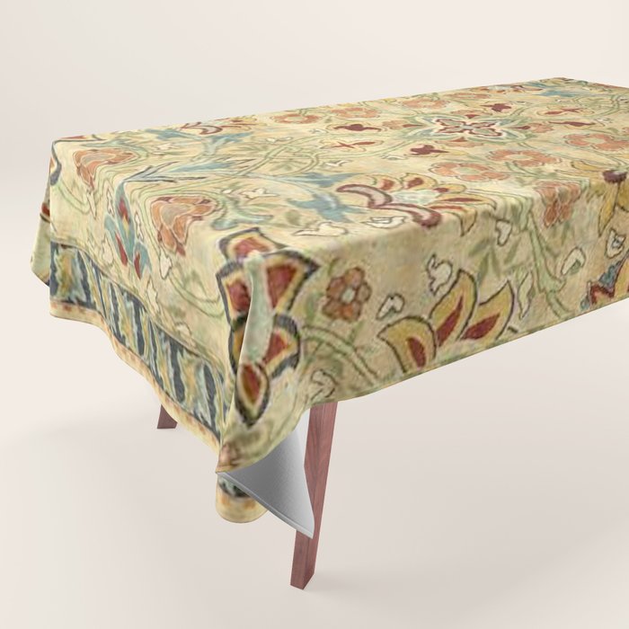 William Morris Antique Redcar Persian Floral Tablecloth Gallery Image 1