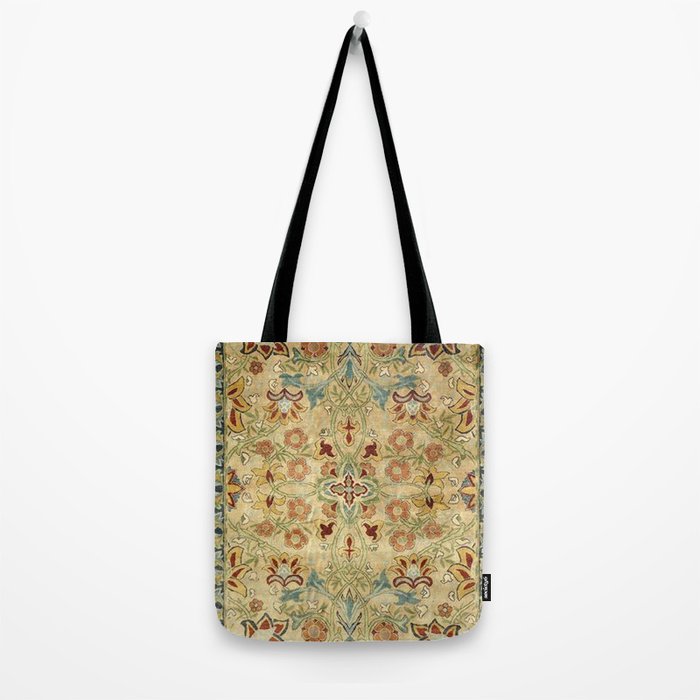 William Morris Antique Redcar Persian Floral Tote Bag Gallery Image 2