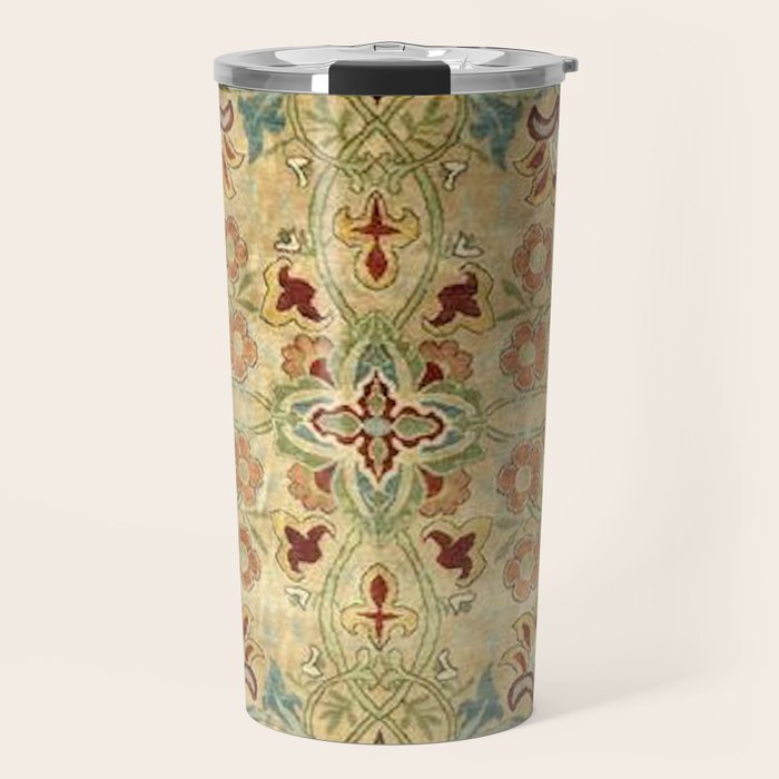 William Morris Antique Redcar Persian Floral Travel Mug Gallery Image 1