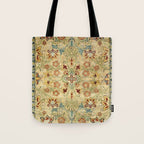 William Morris Antique Redcar Persian Floral Tote Bag Gallery Image 1