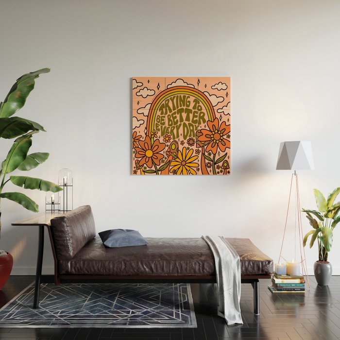 Trying to Be Better Wood Wall Art Gallery Image 2