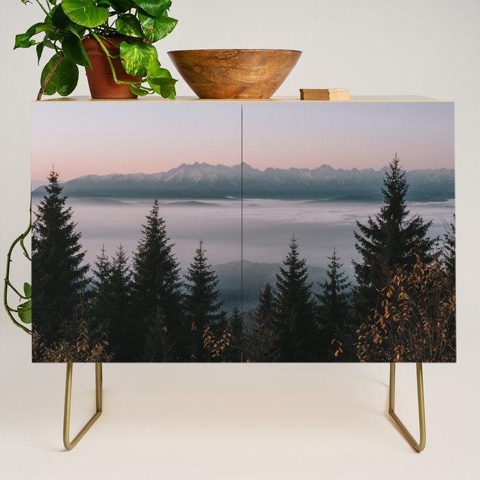 Faraway Mountains - Landscape and Nature Photography Credenza Gallery Image 1