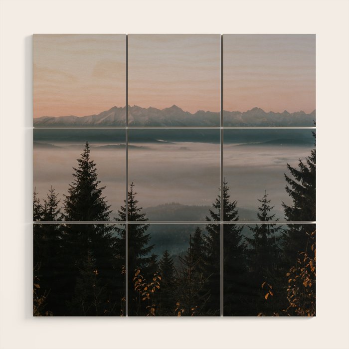 Faraway Mountains - Landscape and Nature Photography Wood Wall Art Gallery Image 1