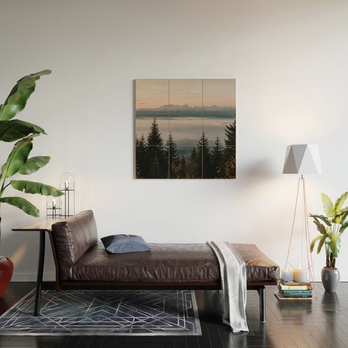 Faraway Mountains - Landscape and Nature Photography Wood Wall Art Gallery Image 2
