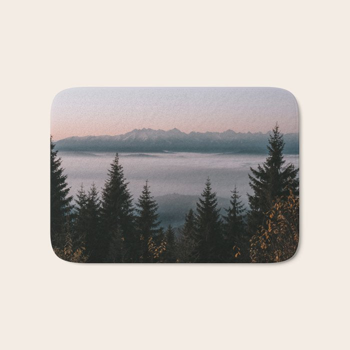 Faraway Mountains - Landscape and Nature Photography Bath Mat Gallery Image 1