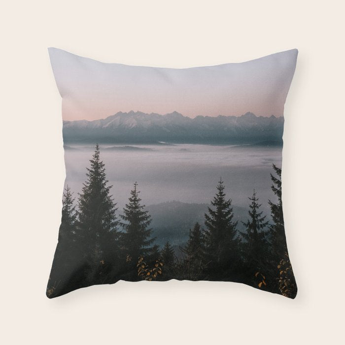 Faraway Mountains - Landscape and Nature Photography Throw Pillow Gallery Image 6