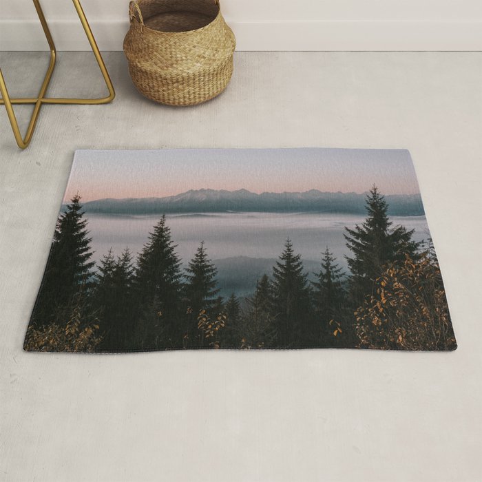 Faraway Mountains - Landscape and Nature Photography Rug Gallery Image 1