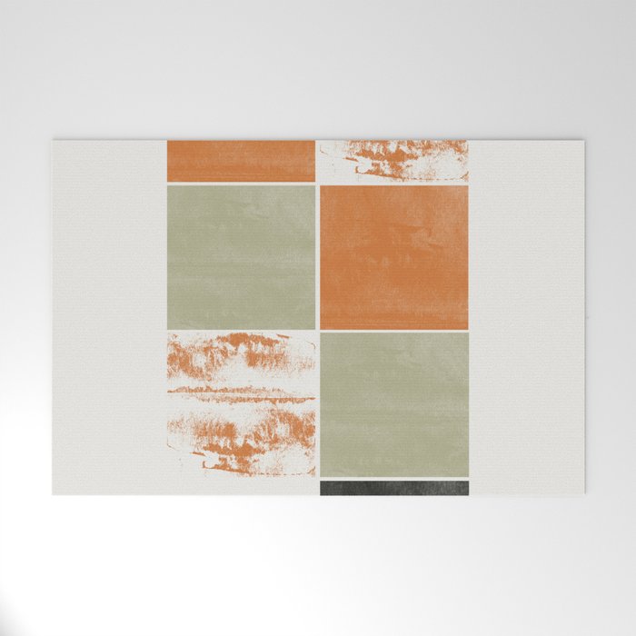 Modern Geometric Pattern Welcome Mat Gallery Image 1