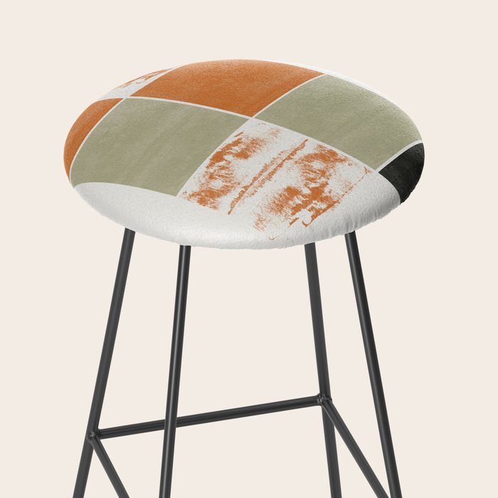 Modern Geometric Pattern Stool Gallery Image 2