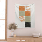 Modern Geometric Pattern Wall Tapestry Gallery Image 2