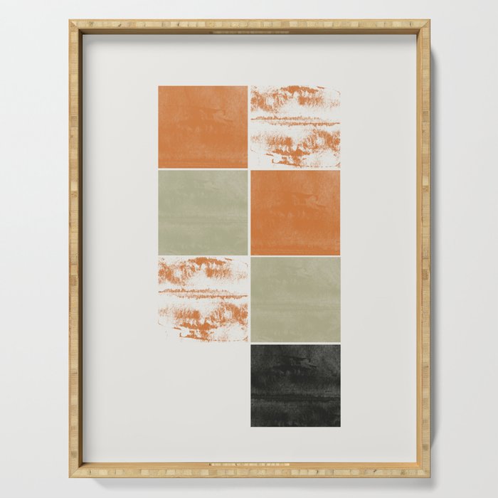Modern Geometric Pattern Serving Tray Gallery Image 1
