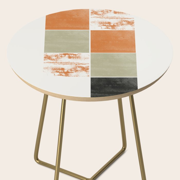 Modern Geometric Pattern Side Table Gallery Image 2