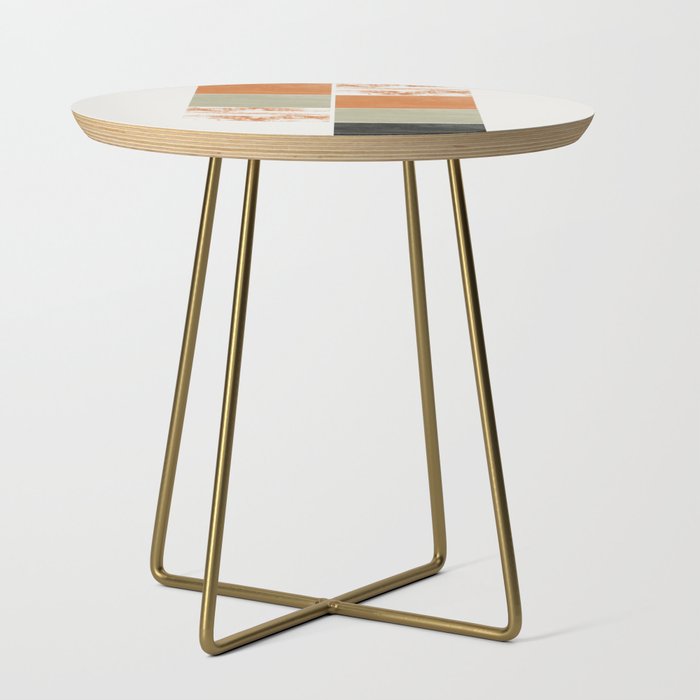 Modern Geometric Pattern Side Table Gallery Image 1