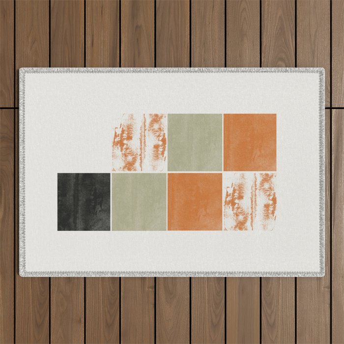 Modern Geometric Pattern Outdoor Rug Gallery Image 1