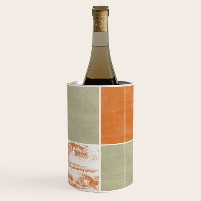 Modern Geometric Pattern Wine Chiller Gallery Image 1