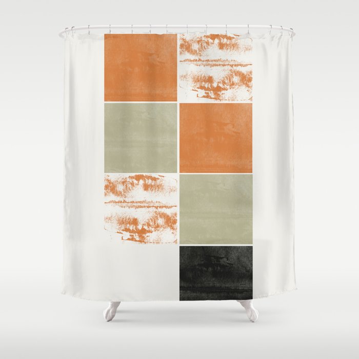 Modern Geometric Pattern Shower Curtain Gallery Image 1