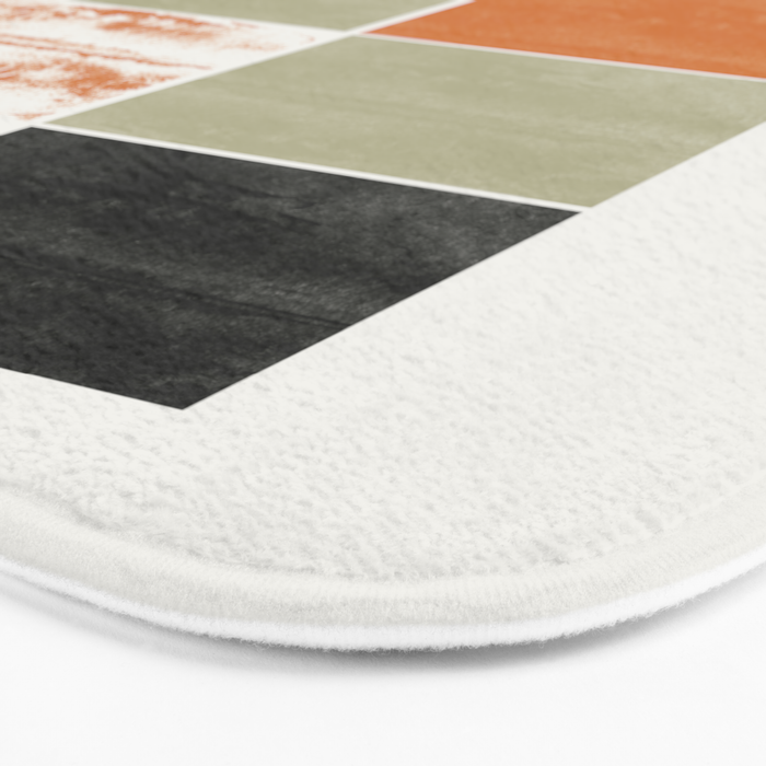 Modern Geometric Pattern Bath Mat Gallery Image 3