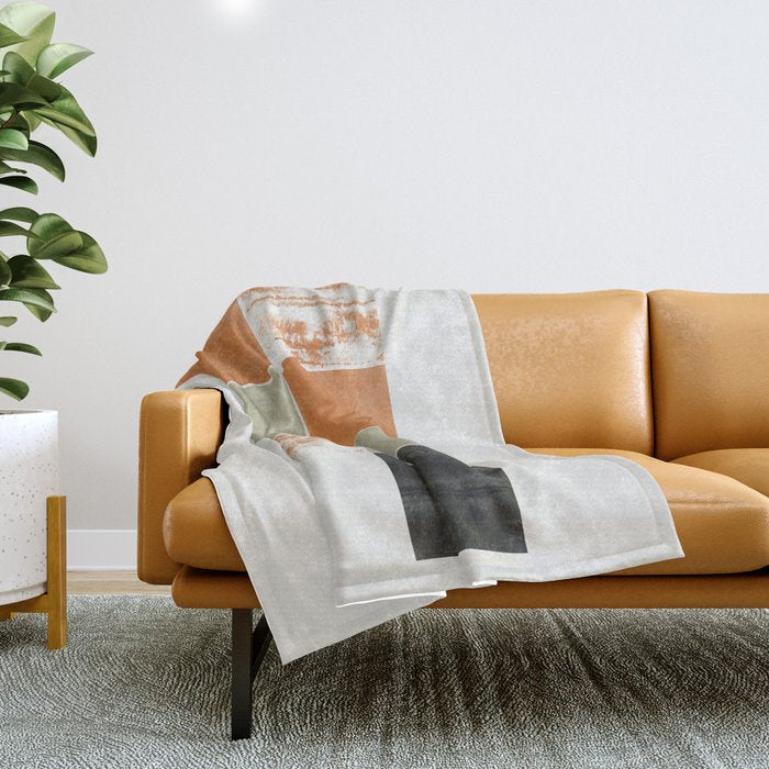 Modern Geometric Pattern Throw Blanket Gallery Image 1